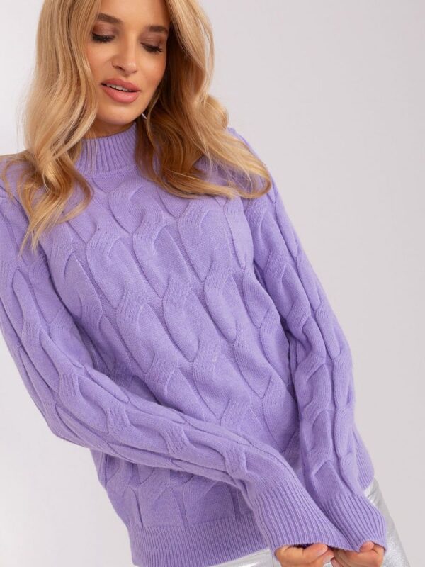 Sweter Damski Model AT-SW-2235.00P Light Violet - AT - obrazek 2