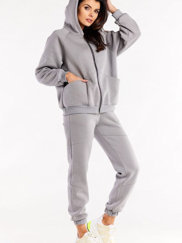 Spodnie Dresowe Model M325 Grey - Infinite You - obrazek 2