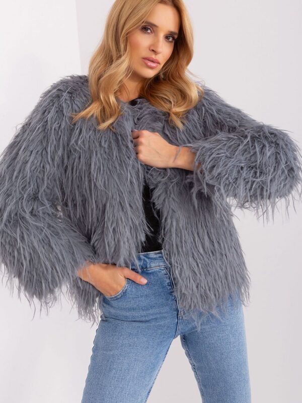 Kurtka Damska Model AT-KR-2359.96P Grey - AT