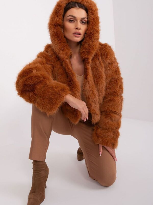 Kurtka Damska Model AT-KR-2378.96P Light Brown - AT - obrazek 2