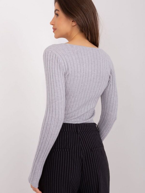 Sweter Damski Model PM-SW-PM1088.25 Light Grey - Factory Price - obrazek 3