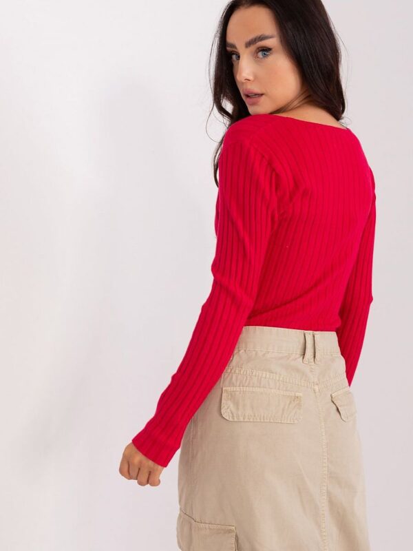 Sweter Damski Model PM-SW-PM1088.25 Red - Factory Price - obrazek 3
