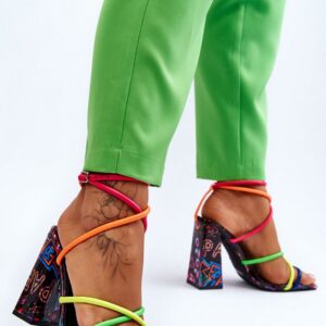 Sandały Model Josette FY2125-3 Multicolor Black - Step in style