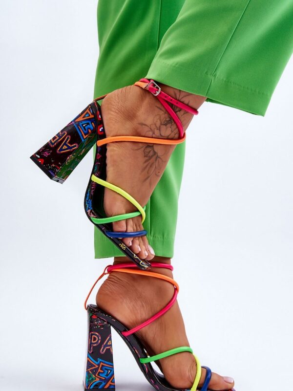 Sandały Model Josette FY2125-3 Multicolor Black - Step in style - obrazek 2