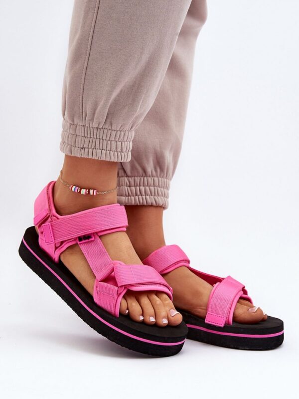 Sandały Model Lee Cooper LCW-24-05-2750L Fuksja - Step in style - obrazek 3