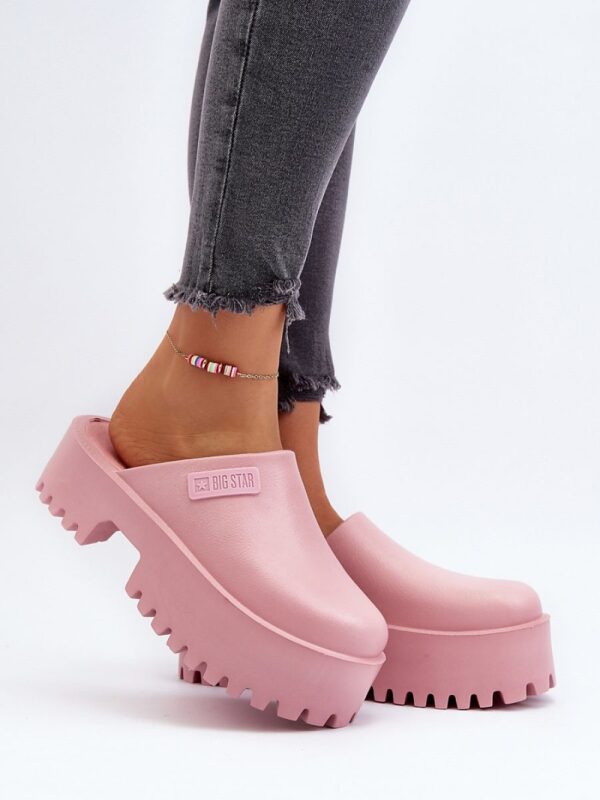 Sandał Klapki Model Big Star NN274020 Pink - Step in style - obrazek 3
