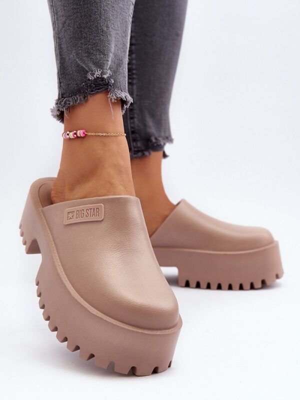Sandał Klapki Model Big Star NN274016 Beige - Step in style - obrazek 3