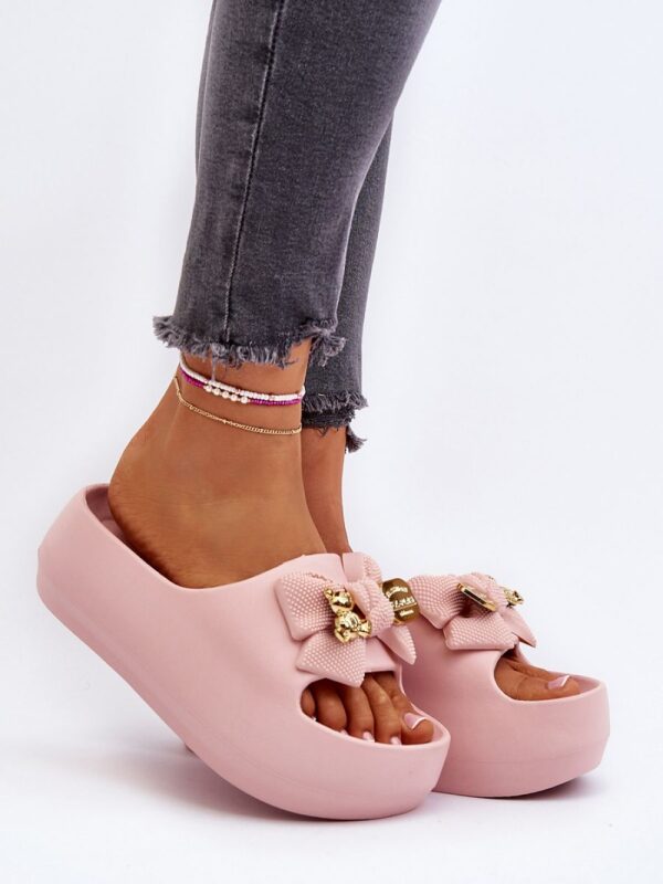 Sandał Klapki Model Salessa BG155 Pink - Step in style - obrazek 3