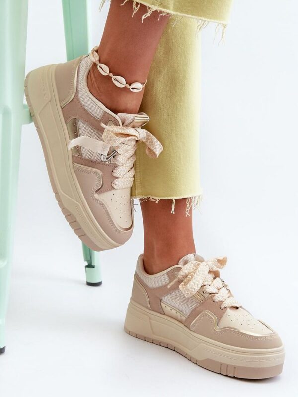 Buty Sportowe Model Moun WX-131 Beige - Step in style - obrazek 3