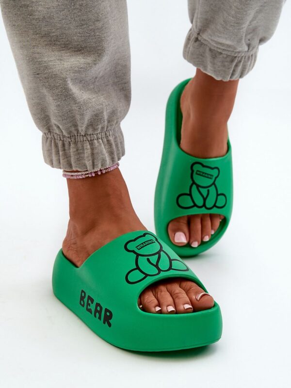 Sandał Klapki Model Lamira BG176 Green - Step in style - obrazek 3