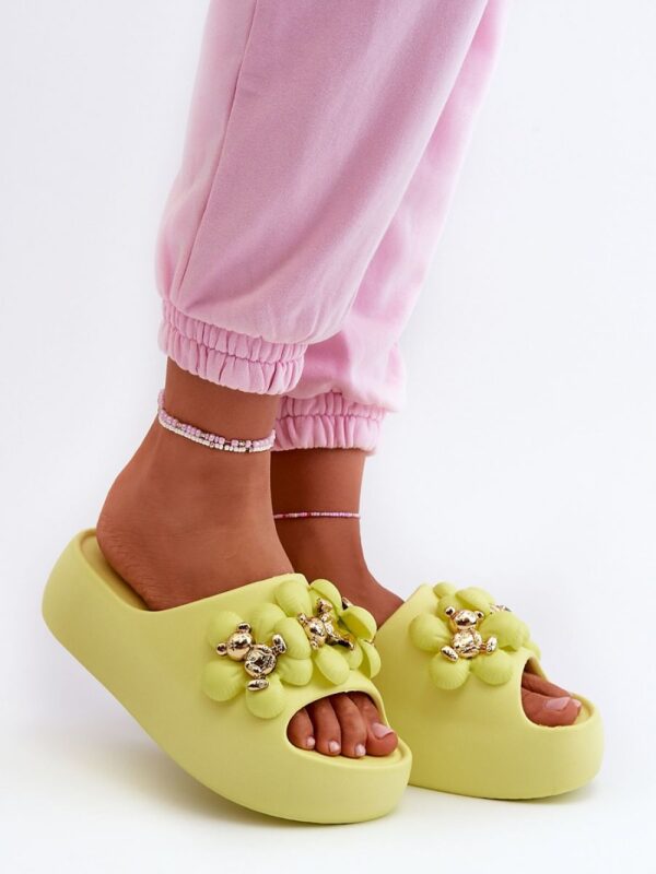 Sandał Klapki Model Bremavia BG181 Limonka - Step in style