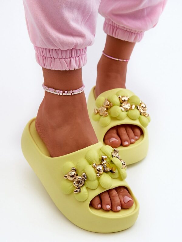 Sandał Klapki Model Bremavia BG181 Limonka - Step in style - obrazek 3