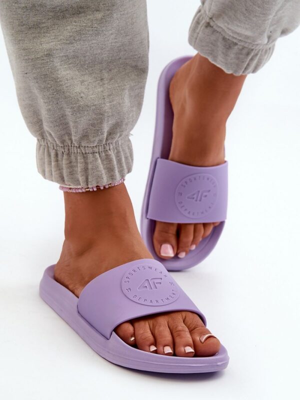Sandał Klapki Model 4FMM00FFLIF045-52S Fioletowe - Step in style - obrazek 3