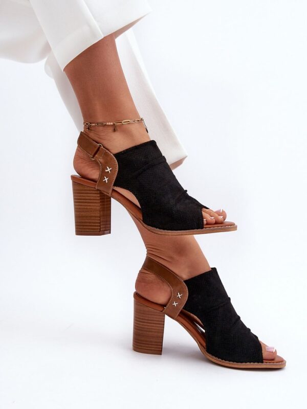 Sandały Model Rosca 24SD35-7184 Black - Step in style - obrazek 2