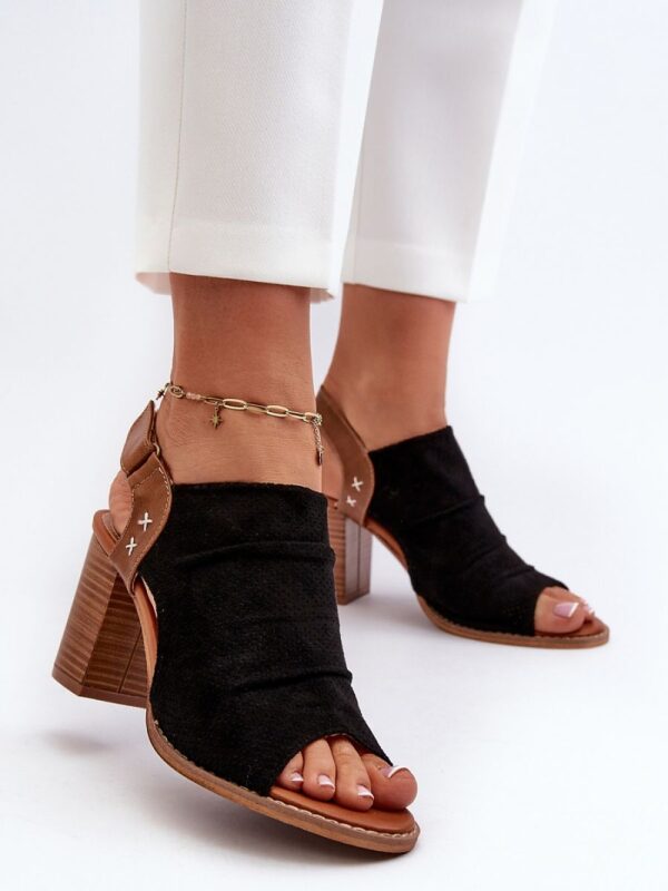 Sandały Model Rosca 24SD35-7184 Black - Step in style - obrazek 3