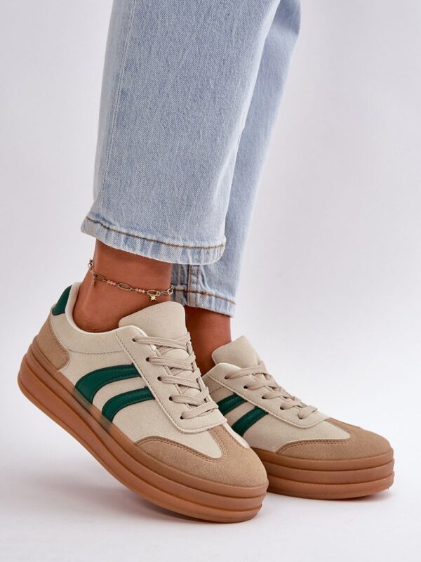 Buty Sportowe Model Nesonice 24SP26-6769 Beige/Green - Step in style
