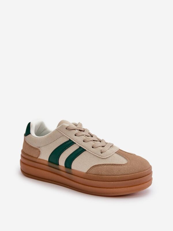 Buty Sportowe Model Nesonice 24SP26-6769 Beige/Green - Step in style - obrazek 2