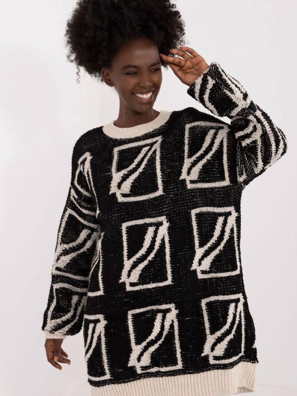 Sweter Damski Model BA-SW-0277.02 Black - Badu