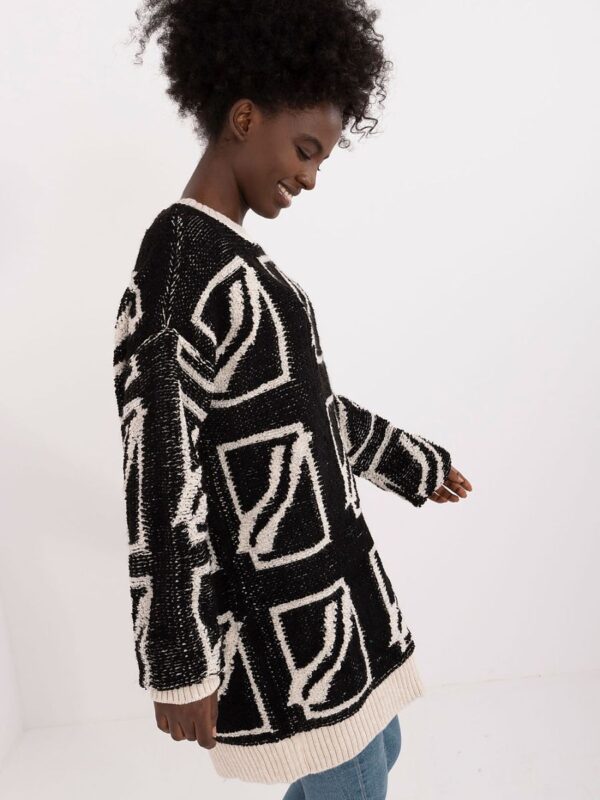 Sweter Damski Model BA-SW-0277.02 Black - Badu - obrazek 2
