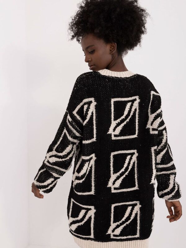 Sweter Damski Model BA-SW-0277.02 Black - Badu - obrazek 3