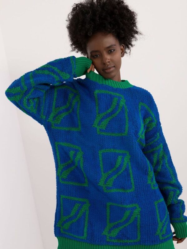 Sweter Damski Model BA-SW-0277.02 Dark Blue - Badu