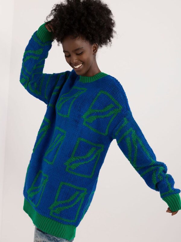 Sweter Damski Model BA-SW-0277.02 Dark Blue - Badu - obrazek 2