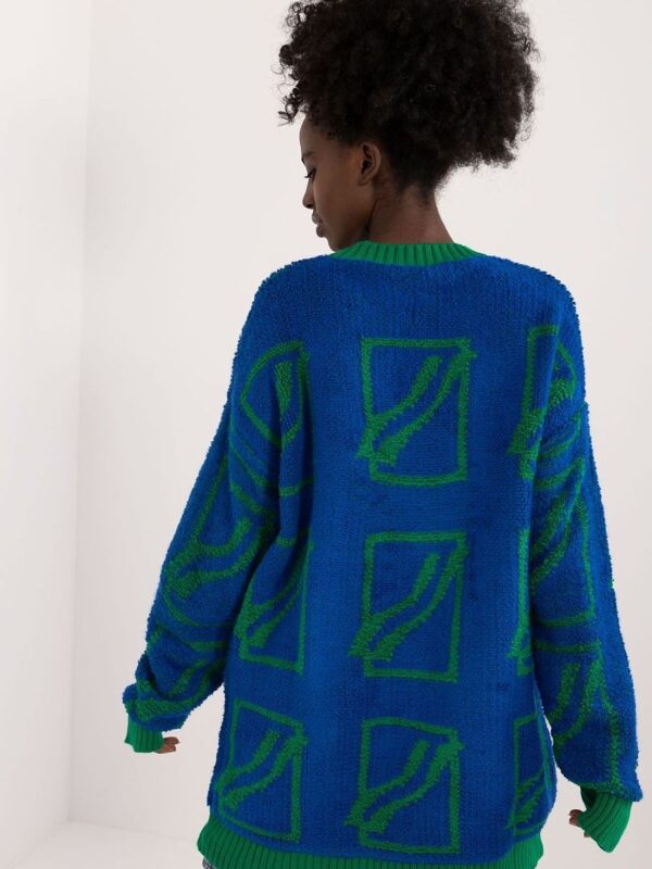 Sweter Damski Model BA-SW-0277.02 Dark Blue - Badu - obrazek 3