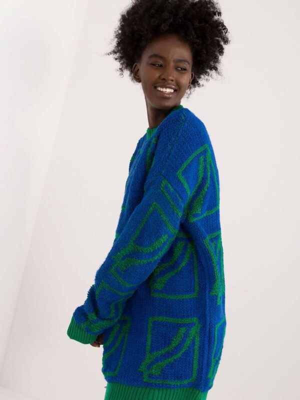 Sweter Damski Model BA-SW-0277.02 Dark Blue - Badu - obrazek 4