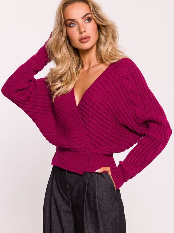 Sweter Damski Model MOE809 Pink - Moe