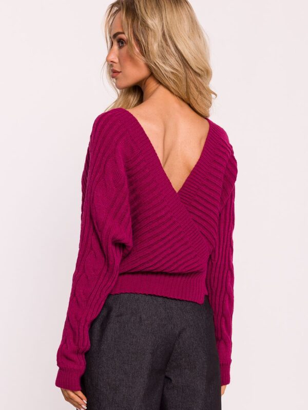 Sweter Damski Model MOE809 Pink - Moe - obrazek 3