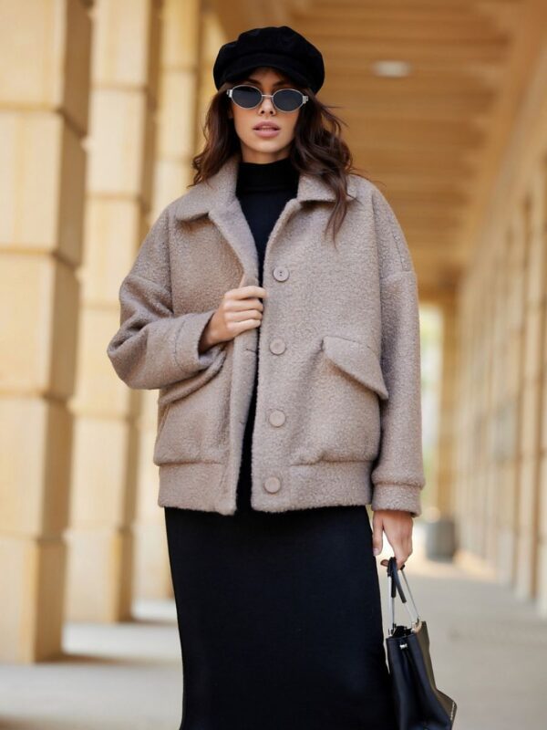 Kurtka Damska Model Ivon CAP KUR0027 Cappuccino - Roco Fashion