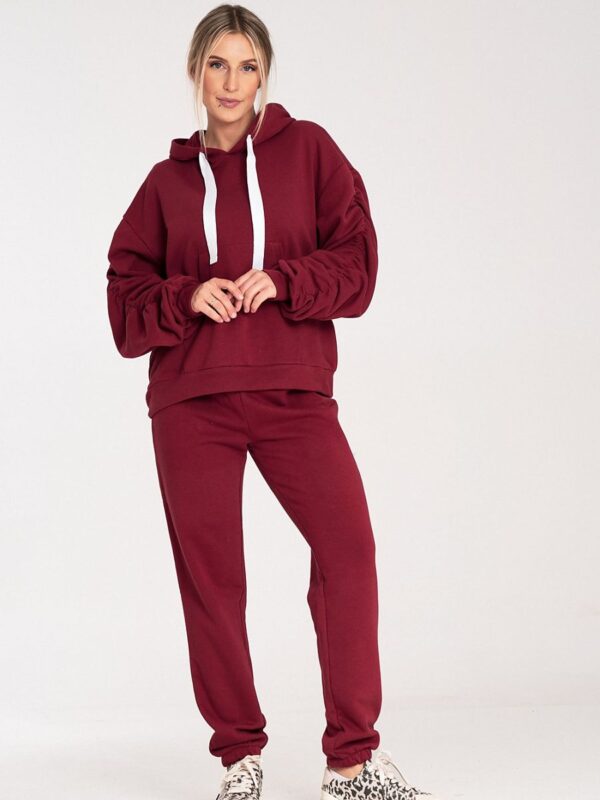 Bluza Damska Model M1055 Bordo - Figl - obrazek 2