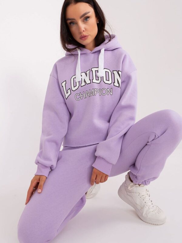 Spodnie Komplet Model EM-KMPL-720.01 Light Violet - Ex Moda - obrazek 2