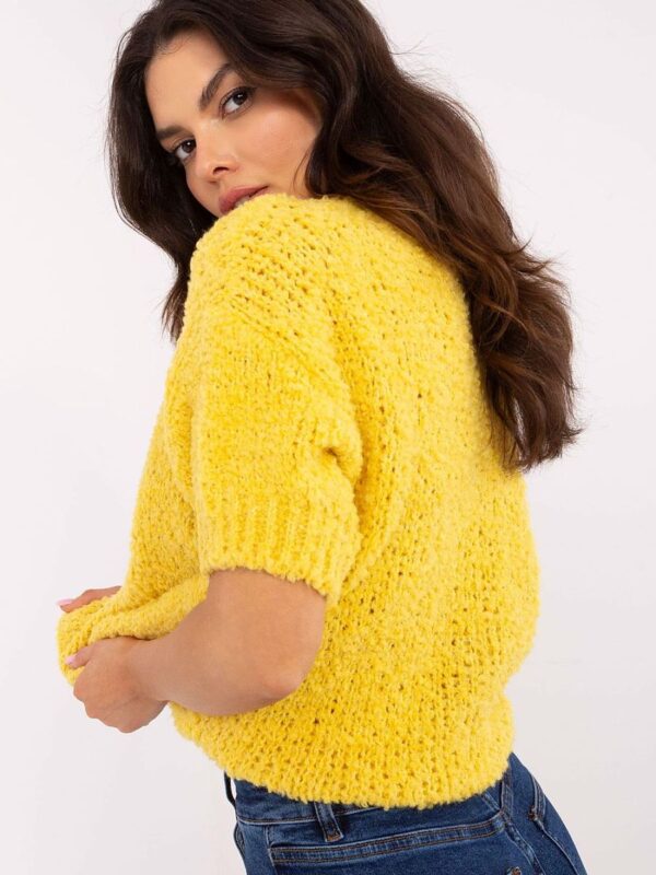 Sweter Damski Model MI-SW-2701.23 Yellow - Italy Moda - obrazek 3