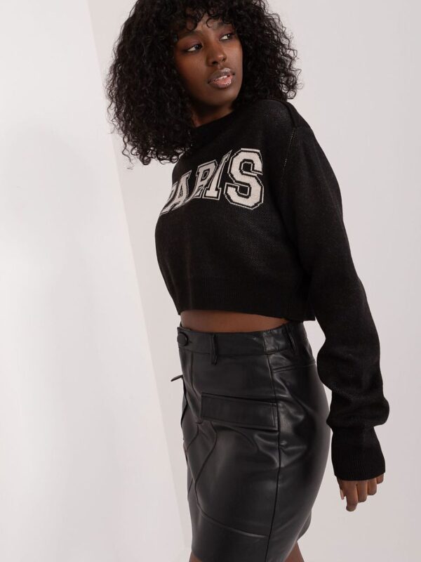Sweter Damski Model BA-SW-1489.24 Black - Badu - obrazek 3
