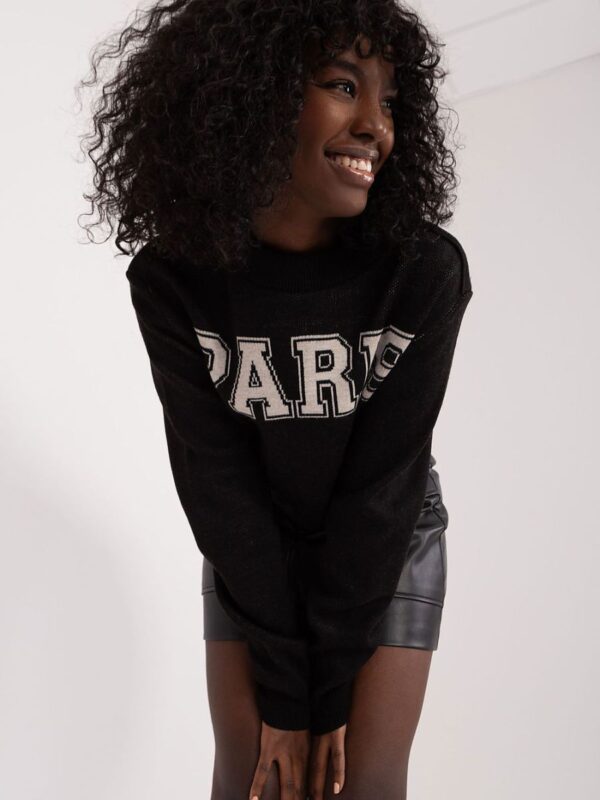 Sweter Damski Model BA-SW-1489.24 Black - Badu - obrazek 4