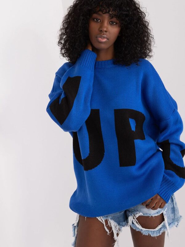 Sweter Damski Model BA-SW-8060.05P Cobalt - Badu