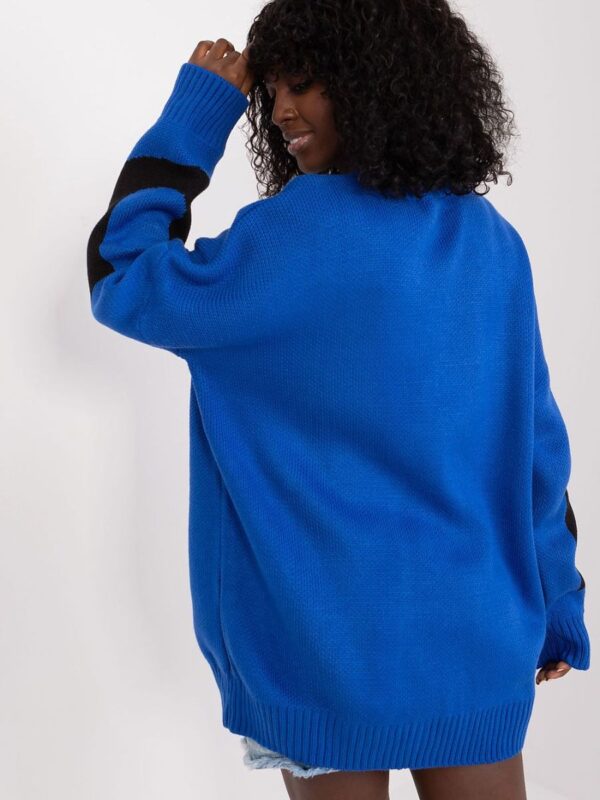 Sweter Damski Model BA-SW-8060.05P Cobalt - Badu - obrazek 3