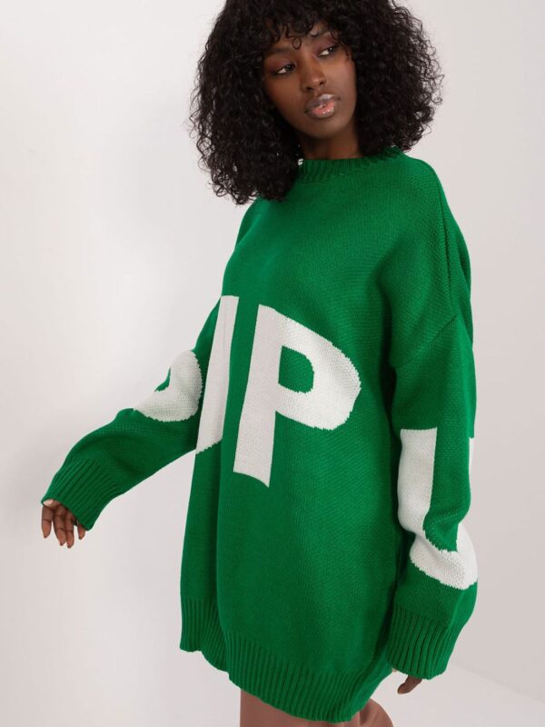 Sweter Damski Model BA-SW-8060.05P Green - Badu - obrazek 2