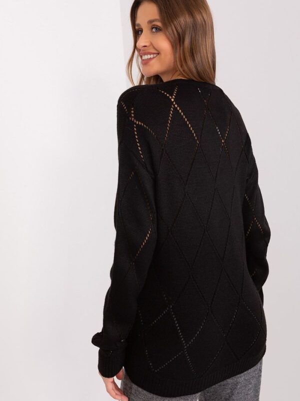 Sweter Damski Model LC-SW-A10-1.23X Black - Rue Paris - obrazek 3