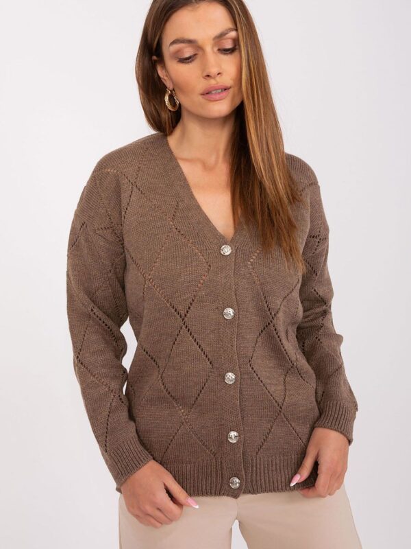 Sweter Damski Model LC-SW-A10-1.19P Brown - Rue Paris
