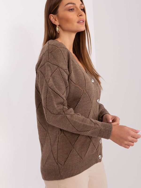 Sweter Damski Model LC-SW-A10-1.19P Brown - Rue Paris - obrazek 2