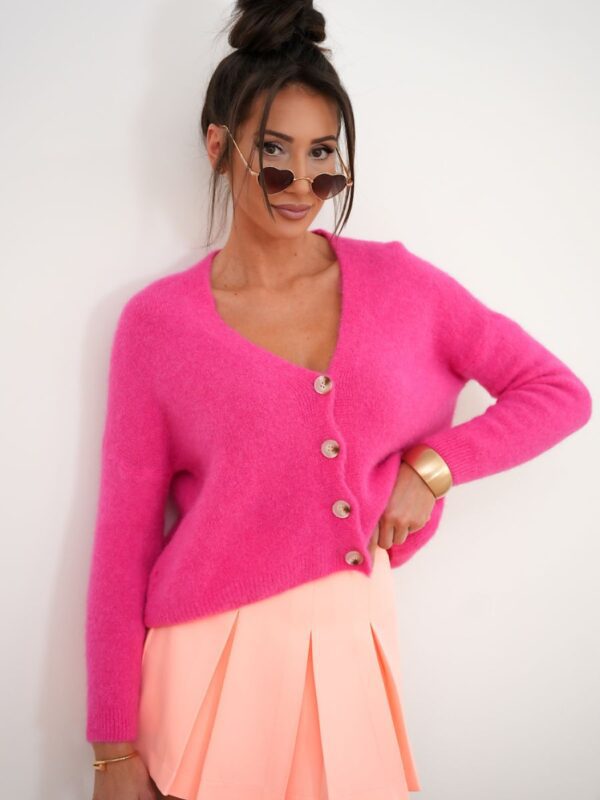 Sweter Damski Model Charli 209419762 Fuksja - LaBalancia - obrazek 3
