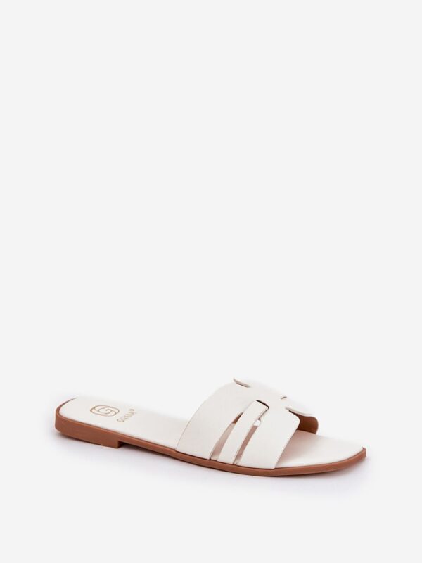 Sandał Klapki Model Ecapus CD314 White - Step in style - obrazek 2