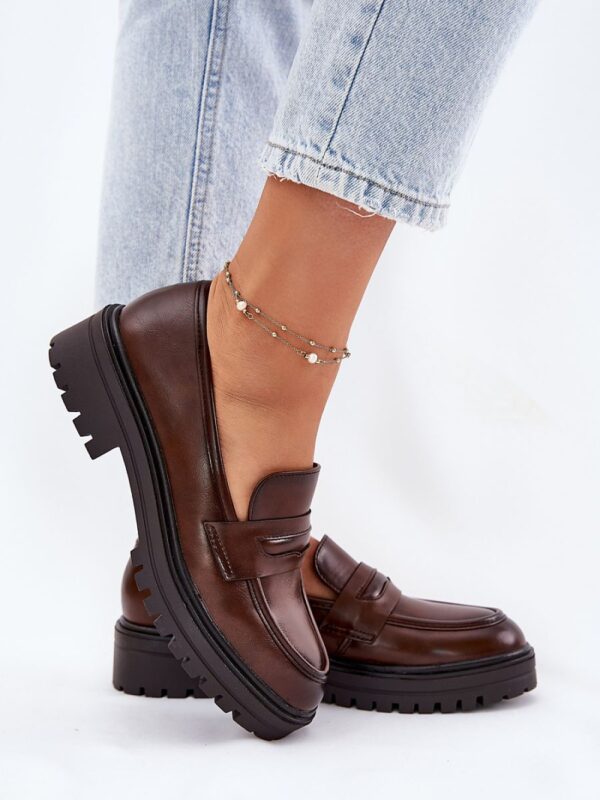Mokasyny Model Enticca 24PB39-7399 Brown - Step in style - obrazek 3