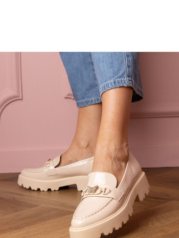 Mokasyny Model Sanita YDF-32 Beige - PRIMO - obrazek 2