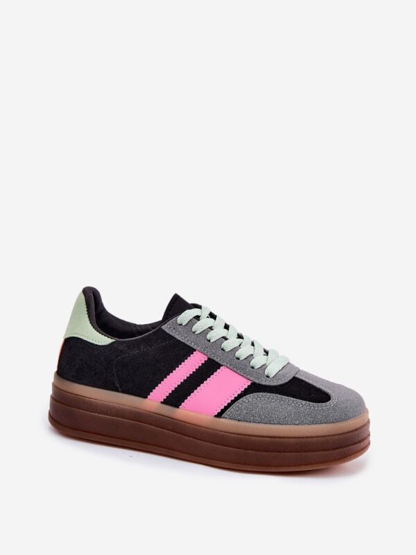 Buty Sportowe Model Ovivene BL607P Black - Step in style - obrazek 2