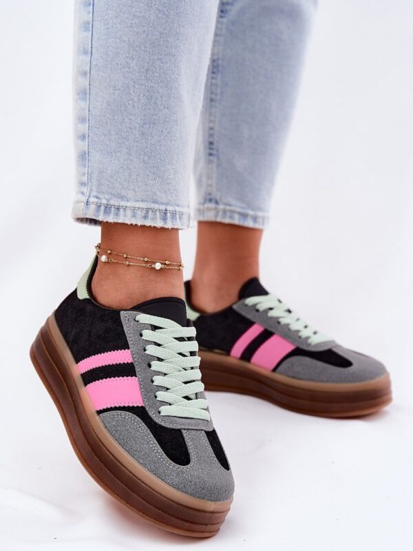 Buty Sportowe Model Ovivene BL607P Black - Step in style - obrazek 3
