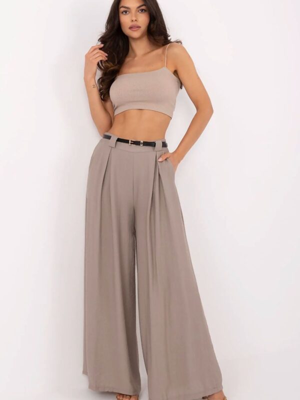 Spodnie Damskie Model MI-SP-A2476.95 Dark Beige - Italy Moda