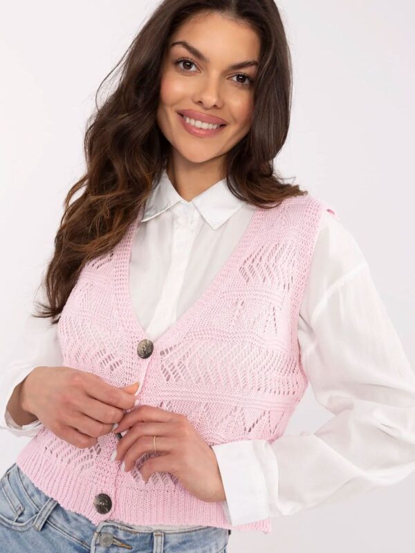 Kamizelka Model D93076J90849A Light Pink - Sublevel - obrazek 4